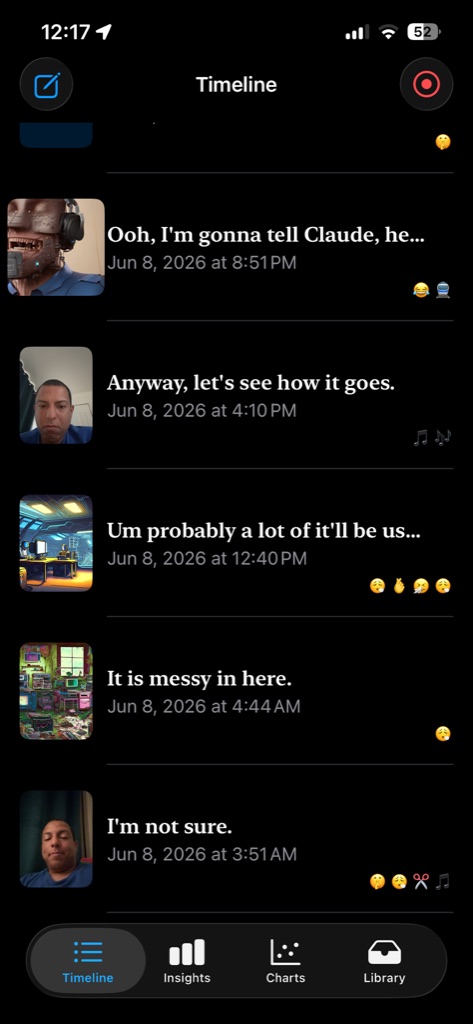 Intelligent Diary Timeline